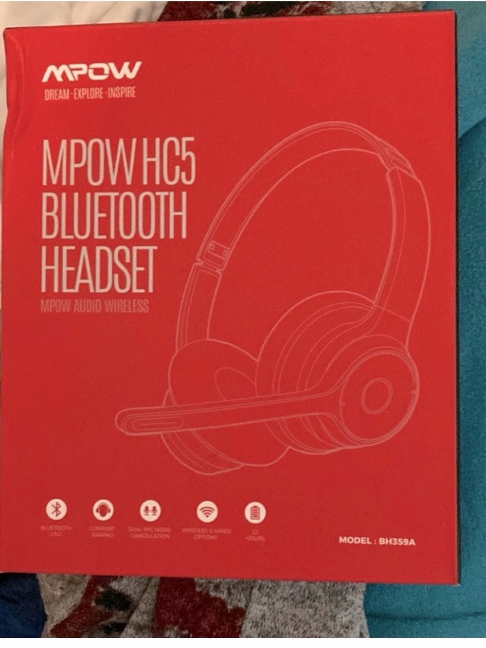 HC5 Bluetooth Headset - Red